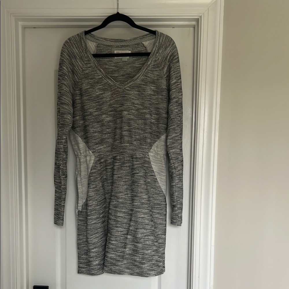 Anthropologie Gray Long Sleeve Dress